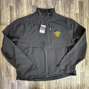 Fossa Downtown Soft Shell Jacket Black Men Wind Water Resistant Hard Rock